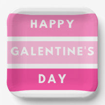 Feliz plancha de papel diario de Galentine