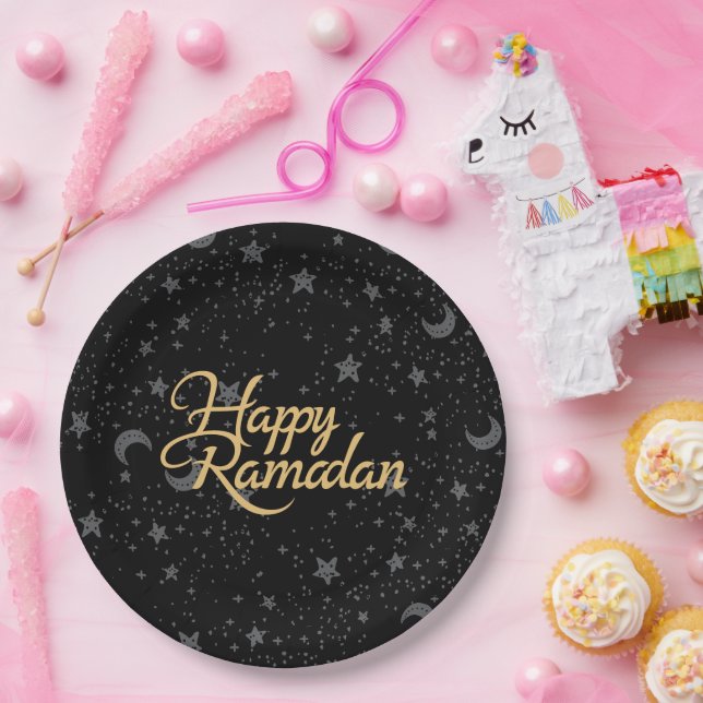Plato De Papel feliz Ramadán (Fiesta)