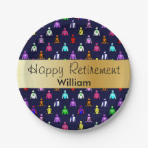 Feliz retiro a la Carreras de caballos jockey seda