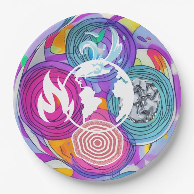 Plato De Papel Feng Shui (Anverso)