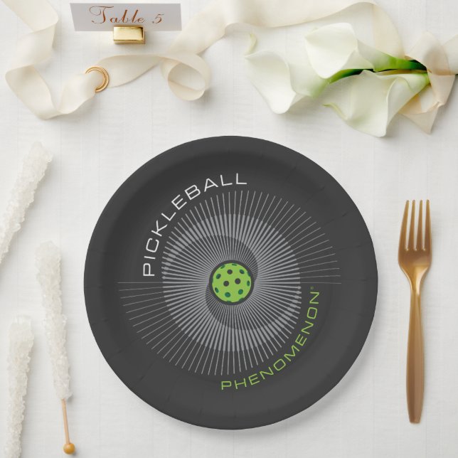 Plato De Papel Fenómeno de Pickleball Galaxia (Boda)