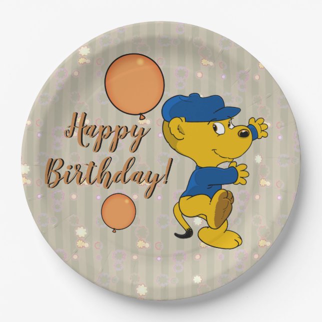 Plato De Papel Ferald | Cumpleaños optimista (Anverso)