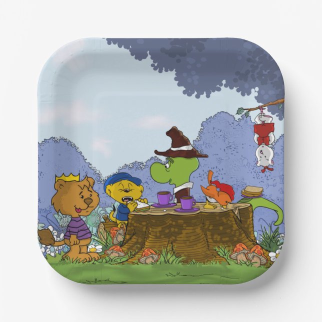 Plato De Papel Ferald y Pals (Anverso)