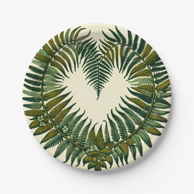 Plato De Papel Fern (Anverso)