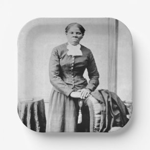 Plato De Papel Ferrocarril Subterráneo Harriet Tubman Conductor