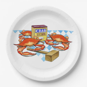 Plato De Papel ¡Fest del cangrejo!