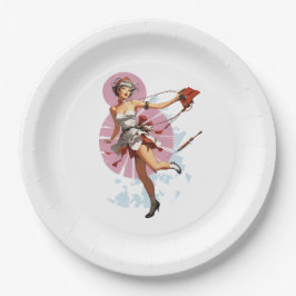 Plato De Papel Festejos Femme Fatale