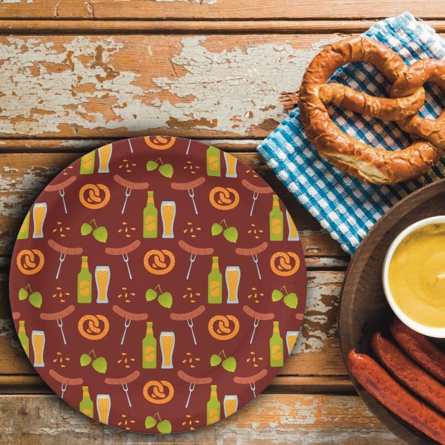 Plato De Papel Festival de Cervezas de Alemania Oktoberfest (Subido por el creador)