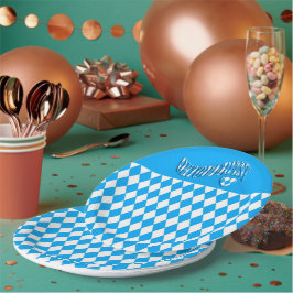 Plato De Papel Festival de Cervezas Patrón Bandera Baviera Oktobe