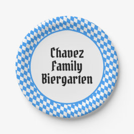 Plato De Papel Festival de Octoberfest Baviera Personalizado