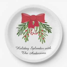 Plato De Papel Festive Holiday Dining Décor