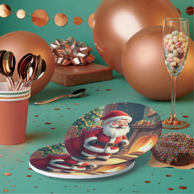 Plato De Papel Festive Holiday Home Accent - Christmas Decorative (Multi)