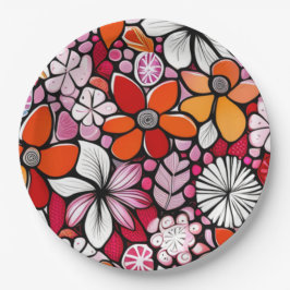 Plato De Papel Festividad de Hawái