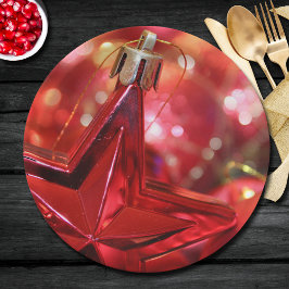 Plato De Papel Festividad de Navidades de Star Ornament