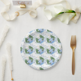 Plato De Papel Festividad en Navidades de osos polares