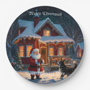 Plato De Papel Festividades de ferry para Navidades