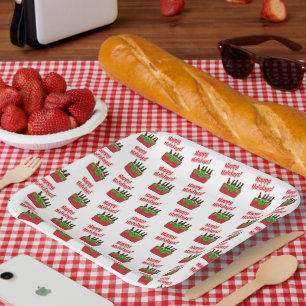 Plato De Papel Festividades Felices del Helado Chest Beer Cooler