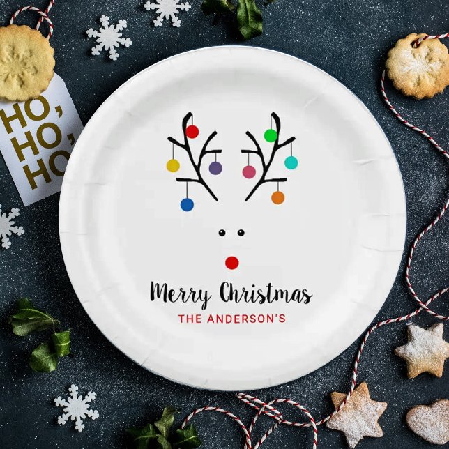Plato De Papel Festividades modernas y singulares Navidades de re (Subido por el creador)