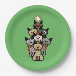 Plato De Papel Festividades Navidades