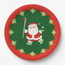 Plato De Papel Field Hockey Christmas Holiday