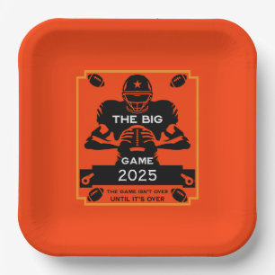 Plato De Papel Fiesta americano de Football TV Watch