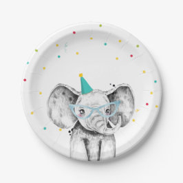 Plato De Papel Fiesta Animales Safari Aniversario del Zoológico d