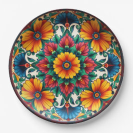 Plato De Papel 💀 🎉 Fiesta Bloomware Día de los Muertos