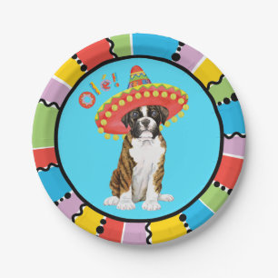 Plato De Papel Fiesta Boxer