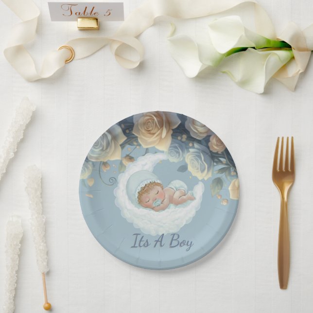 Plato De Papel Fiesta Caprichosa  (Boda)