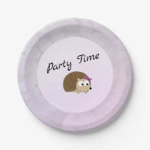 Plato De Papel Fiesta Chica Hedgehog