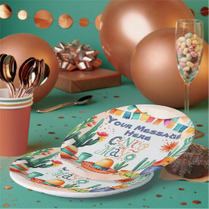 Plato De Papel Fiesta Cinco De Mayo