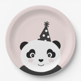 Plato De Papel Fiesta Como Una Placa Panda