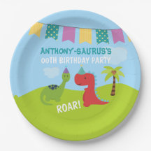 Fiesta con temática de dinosaurio personalizado