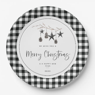 Plato De Papel Fiesta Cosy Nature Navidades