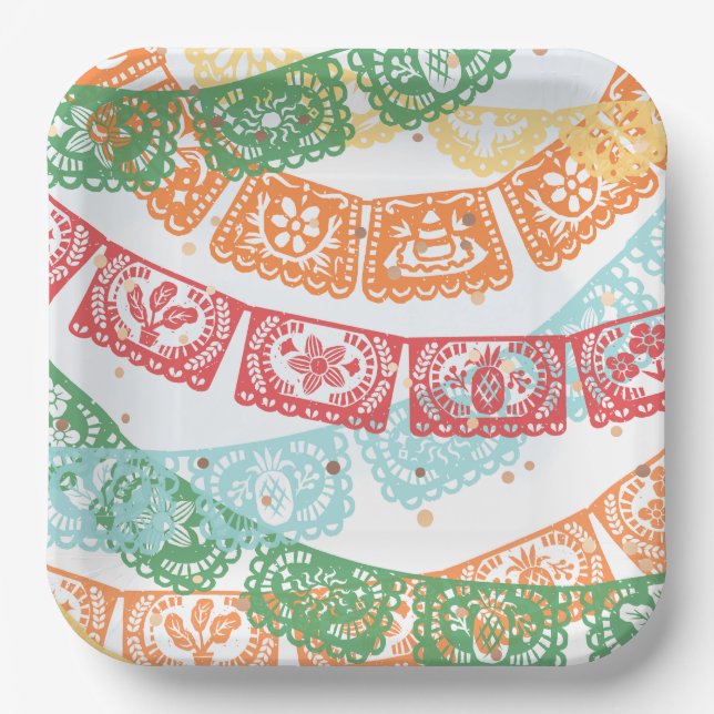 Plato De Papel Fiesta Cumpleaños Party Plates (Anverso)