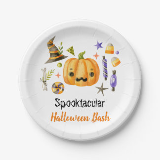 Plato De Papel Fiesta Cuo Boo Bash Spooktacular Halloween Bash