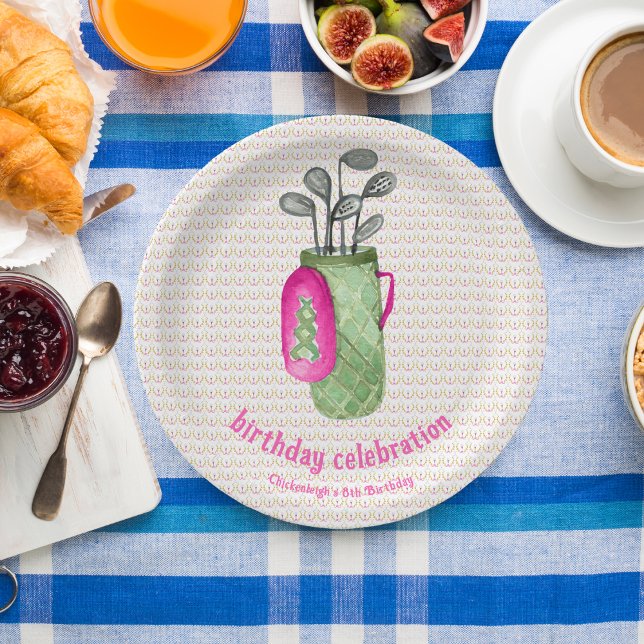 Plato De Papel Fiesta de Aniversario de los Maestros del Golf de  (Subido por el creador)