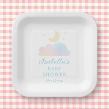 Fiesta de Baby Shower Soñadora Luna y Estrellas Nu
