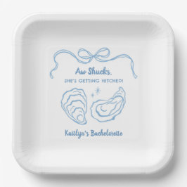 Plato De Papel Fiesta de Bachelorette Costera Aw Shuck