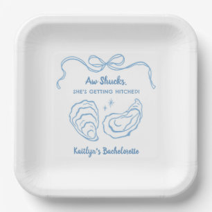 Plato De Papel Fiesta de Bachelorette Costera Aw Shuck