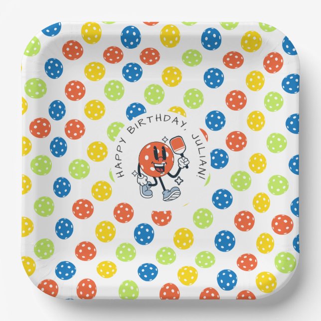 Plato De Papel Fiesta de baloncesto Dink Personalizado deportivo  (Anverso)