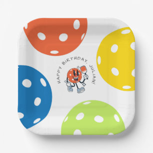 Plato De Papel Fiesta de baloncesto Dink Personalizado deportivo