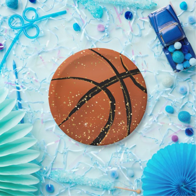 Plato De Papel Fiesta de baloncesto Plates (Fiesta)