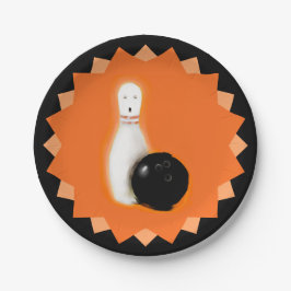 Plato De Papel fiesta de bolos de Halloween