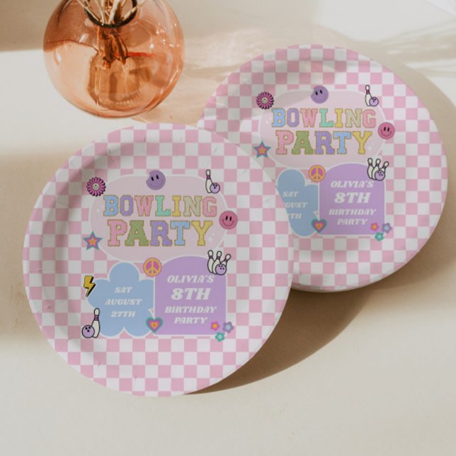 Plato De Papel Fiesta de Bolos Parche Varsity Preparatory Cumplea (Subido por el creador)