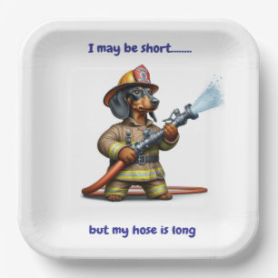 Plato De Papel Fiesta de bomberos