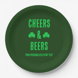 Plato De Papel Fiesta de Cheers y Cervezas