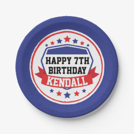 Plato De Papel Fiesta de Chicas guerreros Ninja