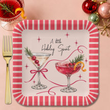 Fiesta de Cócteles Chic Retro de Navidad