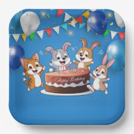 Plato De Papel Fiesta de cumpleaños